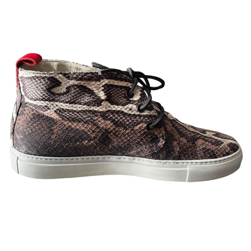Del Toro Python Snake Print Leather Chukka Boots Made in Italy Size 9 xlnt cond! - Picture 10 of 13